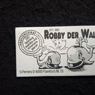 Ü - Ei Beipackzettel Robby der Wal 611 360