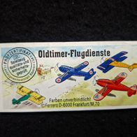 Ü - Ei Beipackzettel Oldtimer - Flugdienste 611 743