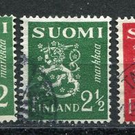 F0140 Suomi Finnland 296-98 gestempelt o 0,90 M€