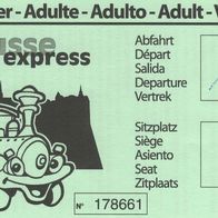 Fahrkarte Petrusse express Luxembourg Nr.178661 von 2003