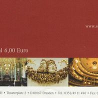 Eintrittskarte No. 20244 Semper Oper Dresden Führungen 2005