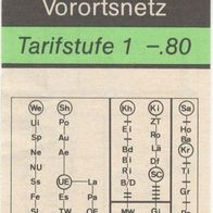 Fahrkarte Seebach 5282 Verkehrsbetriebe Zürich von 1977