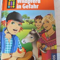 Buch Die Drei !!! (Ausrufezeichen) Wildpferd in Gefahr gebundene Ausgabe