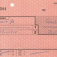 Fahrkarte A 188584 Forbach France - Saarbrücken vom 22.12.1973