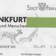 Zoo Frankfurt Eintrittskarte 691669 vom 23.07.2003