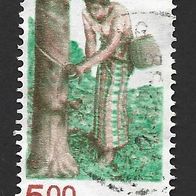 Indien Freimarke " Gummi ernten " Michelnr. 848 o