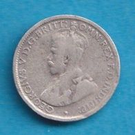 Australien 6 Pence 1925 SILBER