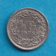 Schweiz 1/2 Franken 1975