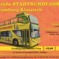 Große Stadtrundfahrt Hamburg Klassisch Fahrkarte Nr. 51732 vom 20.05.2014