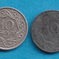 Polen  4x verschiedene 10 + 20 Groszy Nickel + Zink Siehe Bild Beschreibe meine Ange