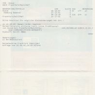 Fahrplan Reiseverbindungen Anfrage vom 22.08.2002 Husum - Frankfurt am Main