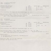 Fahrplan Reiseverbindungen Anfrage vom 26.08.2002 Frankfurt - Bredstedt - Frankfurt