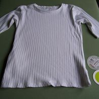 Jeanne Baret Aysen Ribbed T-Shirt Damen Gr. 42 Shirt Weiß kl. Zippertasche
