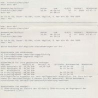 Fahrplan Reiseverbindungen Anfrage vom 05.04. 2005 Frankfurt - Bonn - Frankfurt