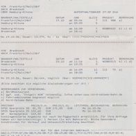 Fahrplan Reiseverbindungen Anfrage vom 28.09.2006 Frankfurt - Bredstedt - Frankfurt