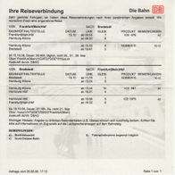 Fahrplan Reiseverbindungen Anfrage vom 26.08.2008 Frankfurt -Bredstedt - Frankfurt