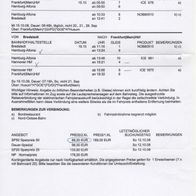 Fahrplan Reiseverbindungen Anfrage vom 26.08.2008 Frankfurt - Bredstedt - Frankfurt