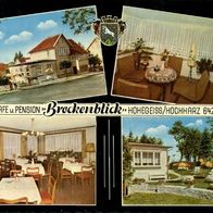 38700 Braunlage - Hohegeiß Café und Pension > Brockenblick < 4 Ansichten 1963