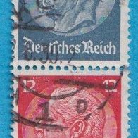 Deutsches Reich  MH. Zusammendrucke Mi.514/519 Senkrecht S 163 gest