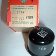 UF15 Pentode, Stahlröhre Y8A,