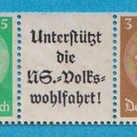 Deutsches Reich  MH. Zusammendrucke Mi.512/515/A 8 b/513/512 Waagerecht gest