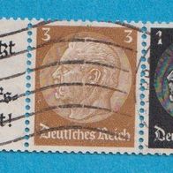 Deutsches Reich Zd aus MH. Zusammendrucke Mi.A 8 b/513/512 waagerecht W 76 gest lesen