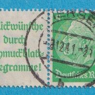 Deutsches Reich Zd aus MH. Zusammendrucke Mi. A14/515 waagerecht W 88 gest