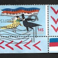 BRD Sondermarke " 100 Jahre Bund Lausizer Sorben " Michelnr. 2957 o Eckrand