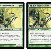 2x "Tel-Jilad-Bogenschützen" Common aus "Mirrodin", sehr wenig gespielt