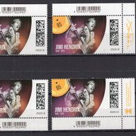 BRD / Bund 2023 Legenden der Pop- und Rock-Musik MiNr. 3780 postfrisch alle 4 ER