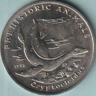 1993 Kambodscha 4 Riels Prähistorische Tiere Cryptocleidus