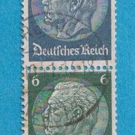 Deutsches Reich Zd aus MH. Zusammendrucke Mi.514/516 senkrecht S 215 gest