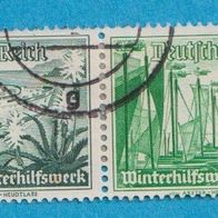 Deutsches Reich Zd aus MH. Zusammendrucke Mi.654/653 waagerecht W 123 gest