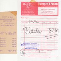 Schmitt & Hahn Buch und Presse Frankfurt Rechnung 7463 vom 03.09.1996