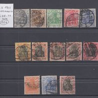 Briefmarken Deutsches Reich 1902 - Germania ohne Wasserzeichen Satz