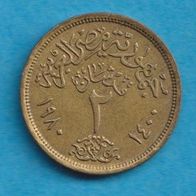 Ägypten 2 Millimes 1980