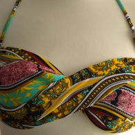 Bikini Farbe gelb mit Muster, Größe L