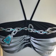 Bikini in verschieden grautönen und schwarz in den Größen L und XL