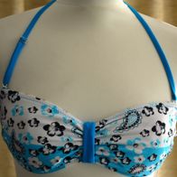 Bikini blau und weiß in den Größem M, L und XL