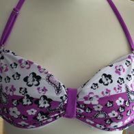 Bikini lila und weiß in den Größem M, L und XL