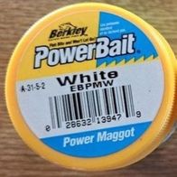 Neu! Berkley Power Baits Maggot Maden EBPMW Weiß Forelle Barsch Karpfen