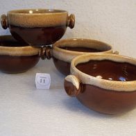 4 Torgau Keramik Suppentassen * **