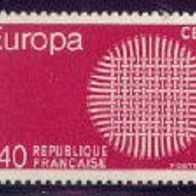 Europa-Union / CEPT - Frankreich Mi. Nr. 1710 - Europamarken 1970 * * <