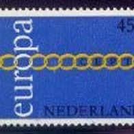 Europa-Union / CEPT - Niederlande Mi. Nr. 964 - Europamarken 1971 * * <