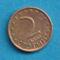 Bulgarien 2 Stotinki 2000