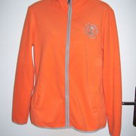 KangaROOS Damen Fleecejacke Jacke Orange Zipper Gr.S 164/170