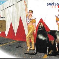 Telefonkarte Schweiz , Artistenpause 10 CHF , leer , Swiss Telecom