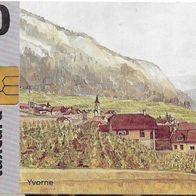 Telefonkarte Schweiz , Yvorne 10 CHF , leer , Swiss Telecom