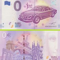 0 Euro Schein Les Autos Enjouees Musee a Ciel Ouvert UEKS 2018-1 selten Nr 2055