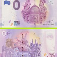 0 Euro Schein India - Taj Mahal AEAB 2019-1 selten Nr 2512